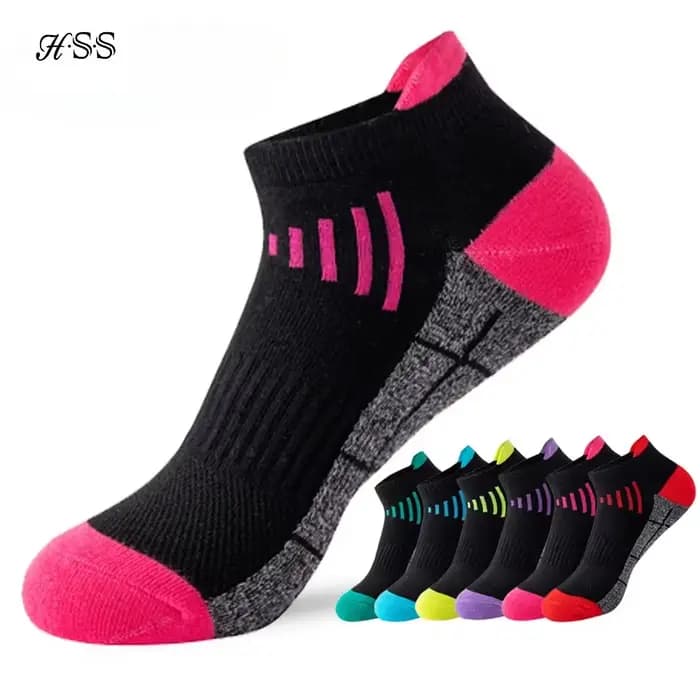 Hss 3 paires de chaussettes de cheville en coton biologique pour femmes