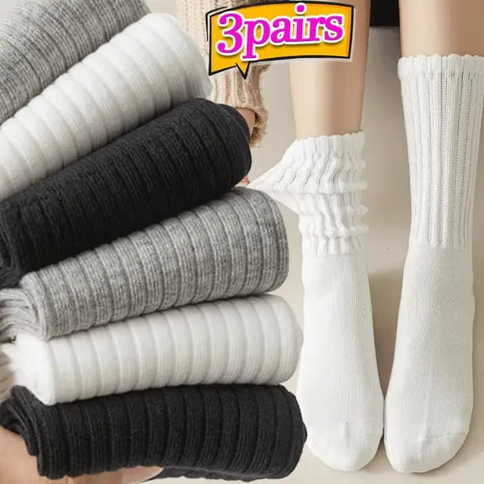 Chaussettes longues tricotées Y2k pour femmes et filles
