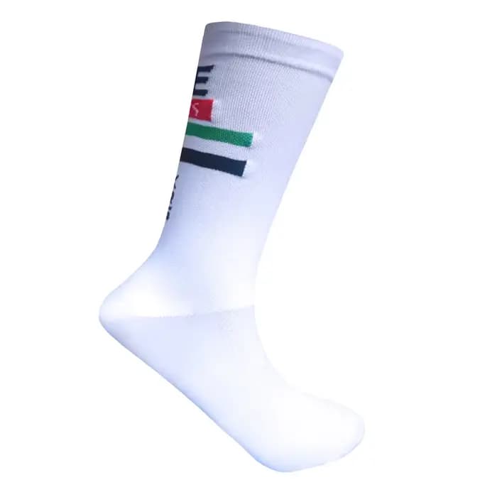 Nouvelles chaussettes de cyclisme FDJ de l'équipe des Émirats arabes unis