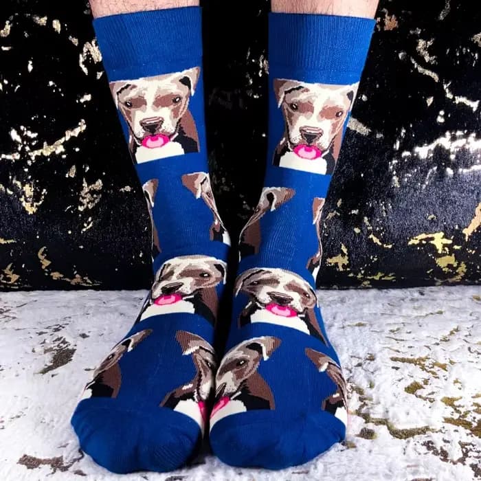 5 paires de chaussettes pour hommes à motifs d'animaux alimentaires