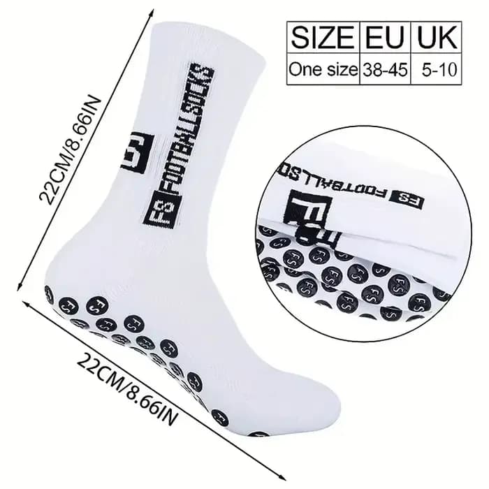 5 paires de chaussettes de Football antidérapantes