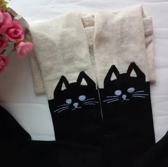 Nouveaux collants de dessin animé pour enfants pour belles filles Patchwork broderie modèles bas pri