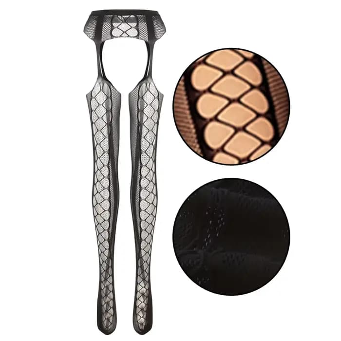 Meilleures ventes : Bas résille sexy pour femme avec porte-jarretelles, bas collants, bas cuissardes, pour l'été 