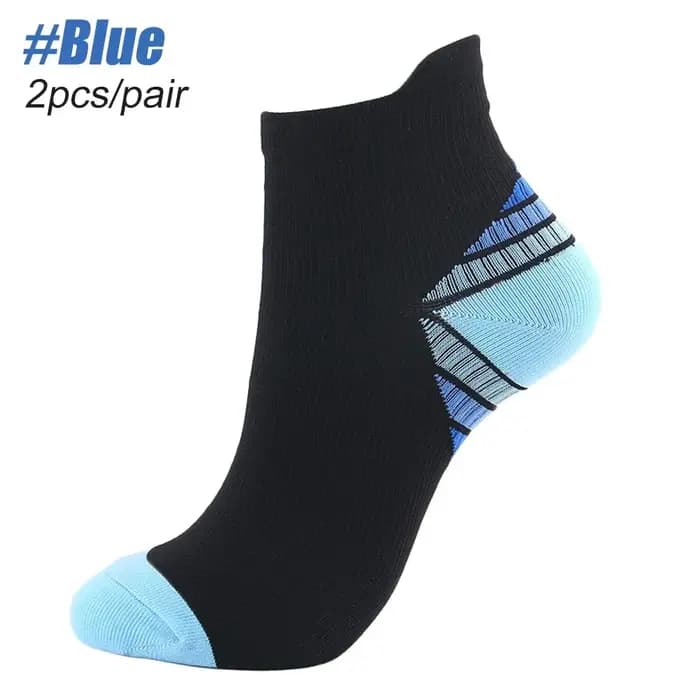 GOMOREON 1 paire de chaussettes de compression de cheville pour hommes et femmes