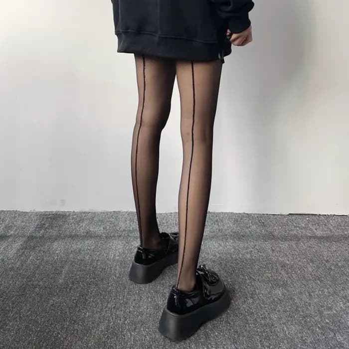 Collants noirs 20D transparents pour femmes