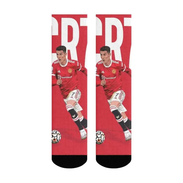 Football Superstar CR7 hommes chaussettes nouveauté drôle heureux