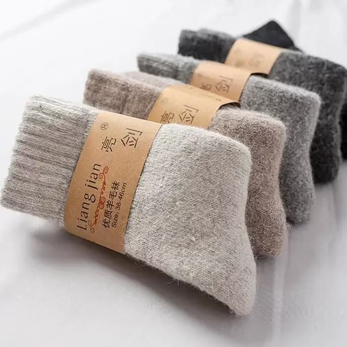 Chaussettes hommes Super plus épais solide chaussette laine