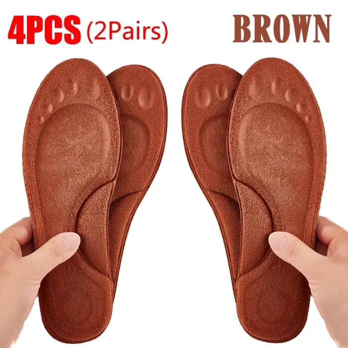 Semelles intérieures de Sport 5D pour chaussures hommes femmes déodorant coussin respirant