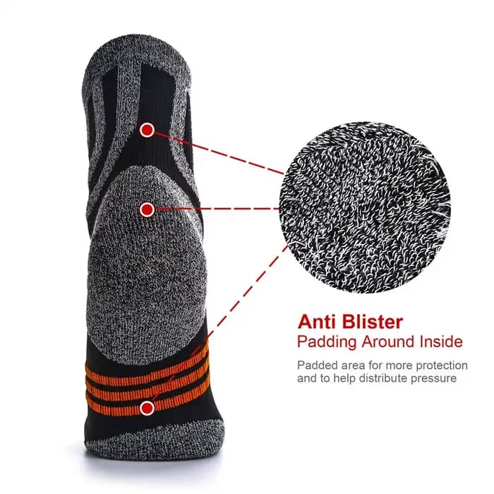 2/3/4/5 Paris hommes Anti Blister hiver Terry chaussettes Sports de plein air course cyclisme Camping Trekking Rugby