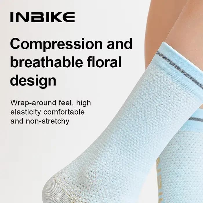 INBIKE été chaussettes de cyclisme hommes sport Compression