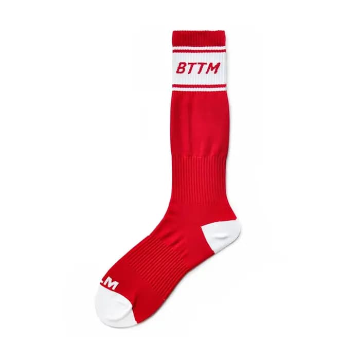 1 paire mode bleu blanc noir conception Unique chaussette Sexy Gay haut Vers bas hommes Nylon sport Long Tube Football chaussettes confortables