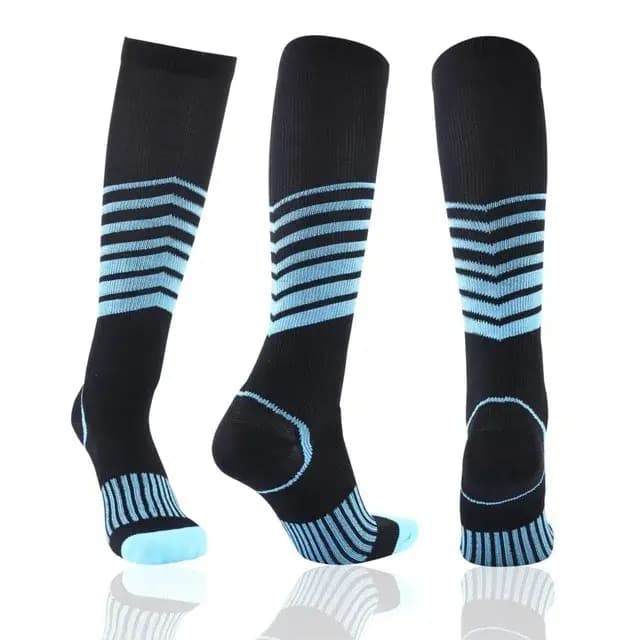 Chaussettes de Compression noires pour hommes et femmes