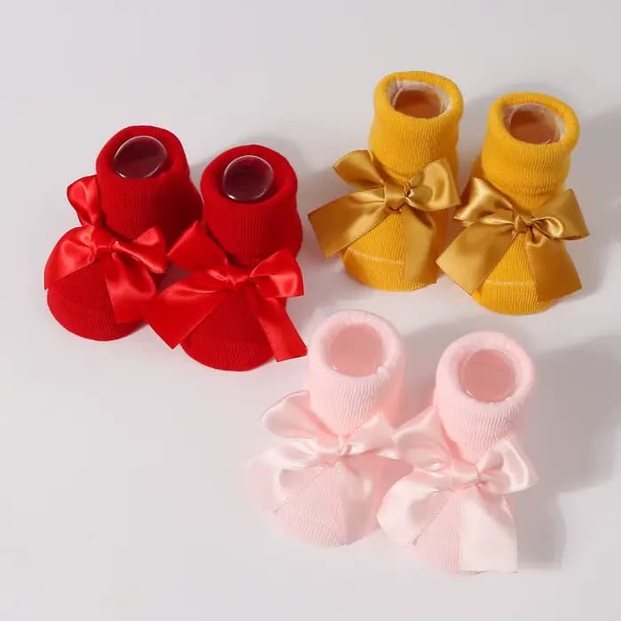 Chaussettes à nœud pour bébé de 0 à 6 mois