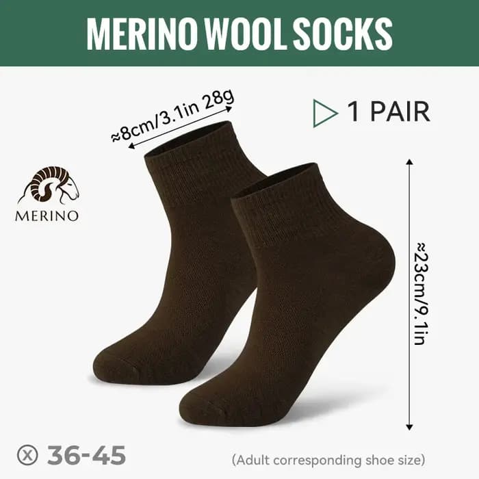 WRELS 1/2/3 paires de chaussettes en laine mérinos