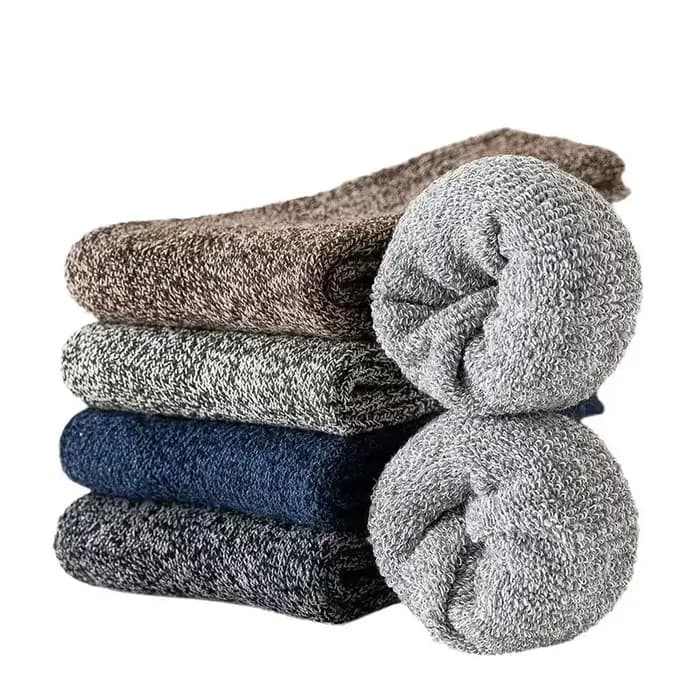 5 paires de chaussettes thermiques en éponge pour hommes