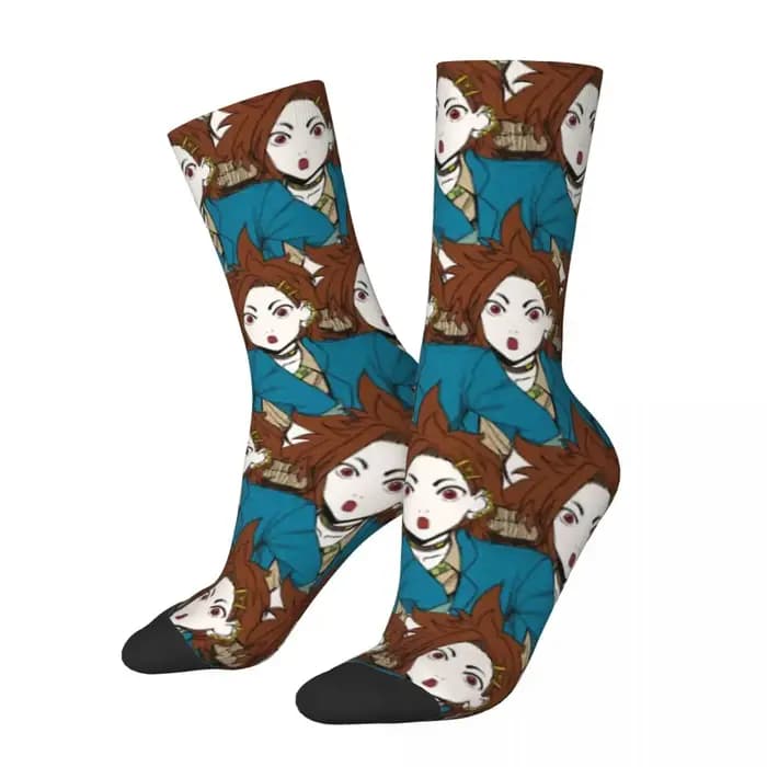 YTTD-Chaussettes d'hiver unisexes Shin Tsukimi Your Turn To Die, chaussettes chaudes, amusantes, imprimées, style de rue, en elin