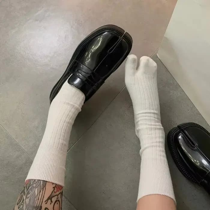 Deux chaussettes Parker en coton à la mode
