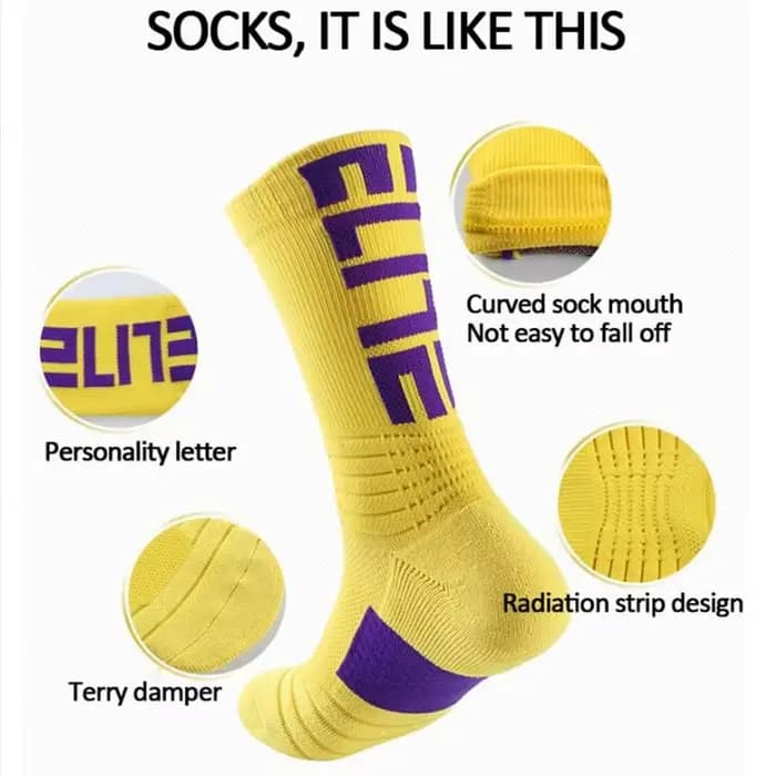 Super Elite hommes chaussettes de Sport équitation cyclisme basket-ball course