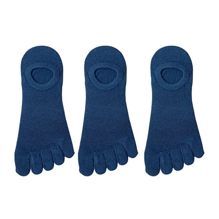 3 paires/lot chaussettes pour hommes respirant sueur nouveauté orteil