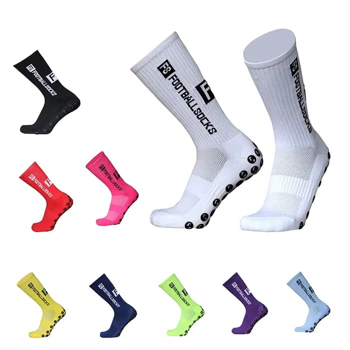 Nouvelles Chaussettes de Football FS Style Sportif avec Ventouses en Silicone Antidérapantes pour Hommes et Femmes