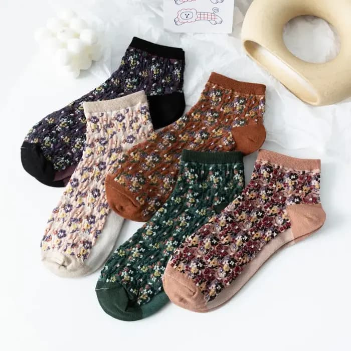 5 paires/ensemble femmes filles brodé amour coeur paillettes brillant chaussettes argent coloré mode drôle respirant