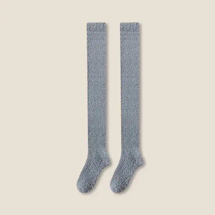 Chaussettes hautes chaudes en molleton de corail pour femmes
