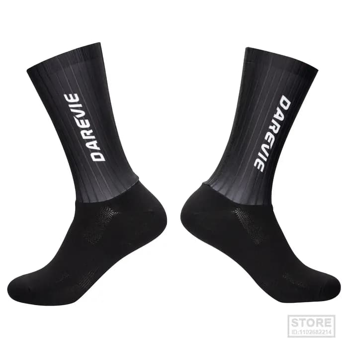 Haute DAREVIE chaussettes de cyclisme Aero Speed chaussette Pro sport pour hommes anti-dérapant respirant athlétique contrôle de l'humidité
