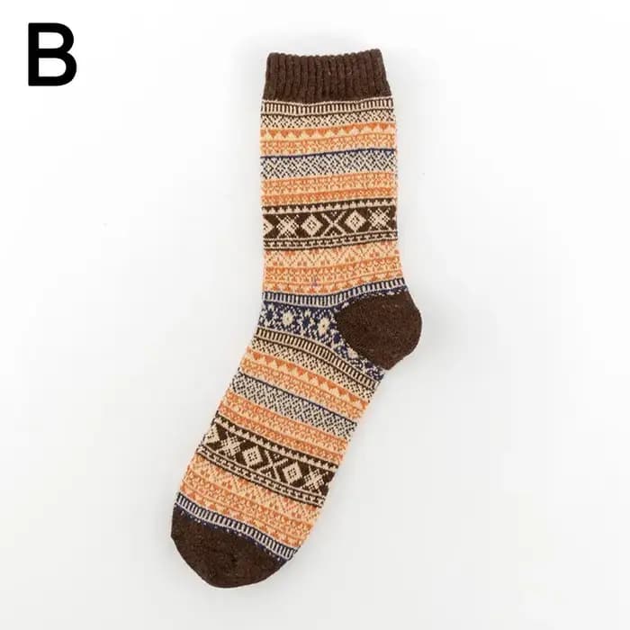 Chaussettes d'hiver en laine optique pour hommes