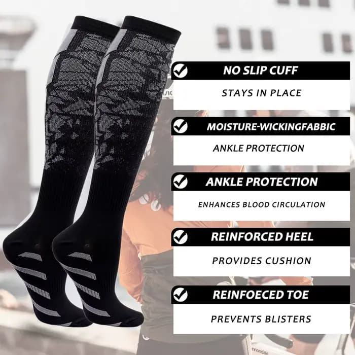 Chaussettes de compression de sport professionnelles pour femmes et hommes