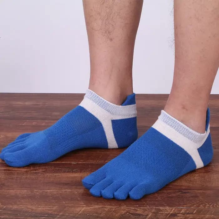 Chaussettes à cinq doigts pour hommes, en coton, courtes, antidérapantes, anti-friction, de haute qualité, invisibles, chaussettes de cheville, Meia Calcetines