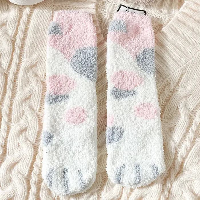 Chaussettes en velours de corail pour femmes et filles