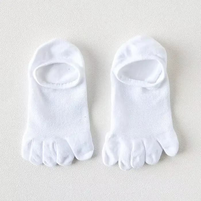 Vente chaude! Chaussettes à orteils pour femmes, avec doigts séparés, couleur unie, en coton, à cinq