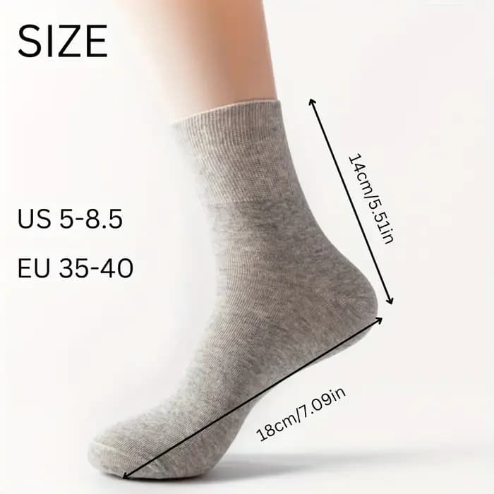 5 paires de chaussettes pour diabétiques non reliées pour femmes