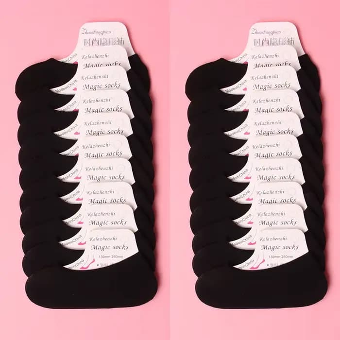 40 pièces femmes été chaussures invisibles doublure de chaussure formateur ballerine bateau chaussettes dames mince
