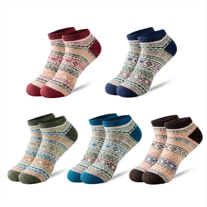 5 paires de chaussettes courtes pour hommes de haute qualité