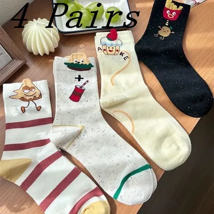 Chaussettes confortables à tube moyen pour femmes