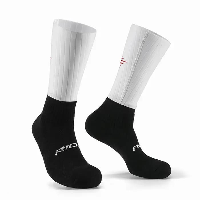 RION chaussettes de cyclisme unisexe avec soutien de la cheville tenue de sport vélo course basket-ball vélo athlétique Trekking mi-mollet respirant