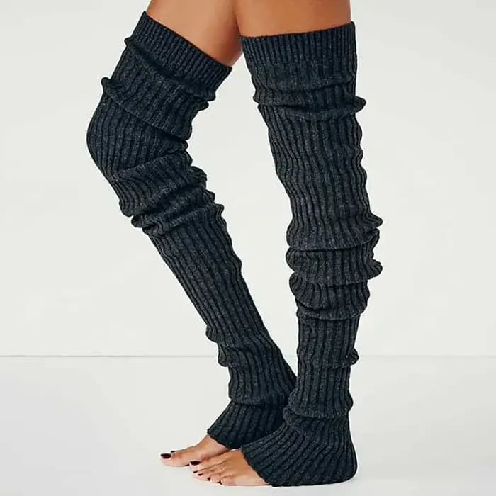 Jambières longues et chaudes pour fille, chaussettes hautes au genou, bas skinny, chaussettes Lolita avec crochet, survêtement de botte, hiver