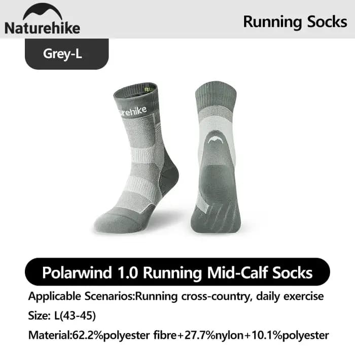 Naturehike Chaussettes de courseDissipation thermiqueAbsorption des chocsExercise quotidienne antibactérienneChaussettes à séchage rapideChaussures en plein air Respirant