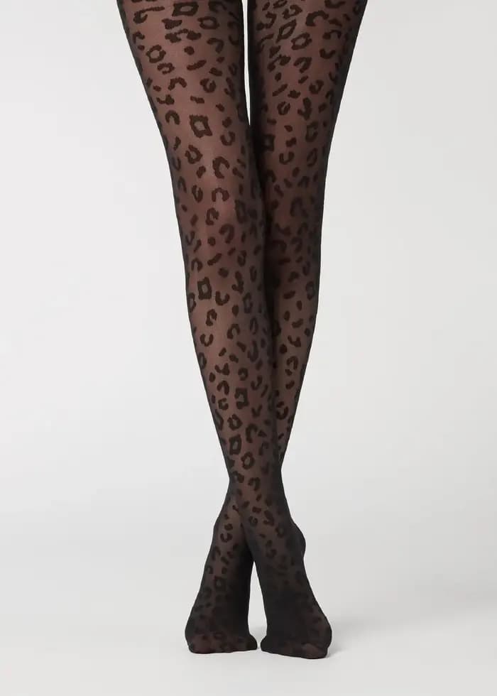 Collants Sexy imprimé léopard pour femmes
