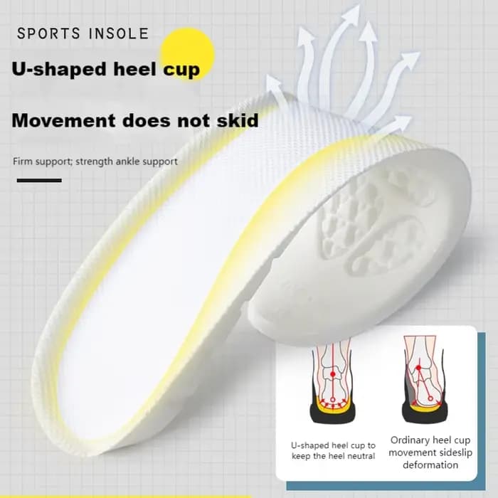 Semelles intérieures de Sport souples pour chaussures déodorantes semelle intérieure de course confortable pour pieds