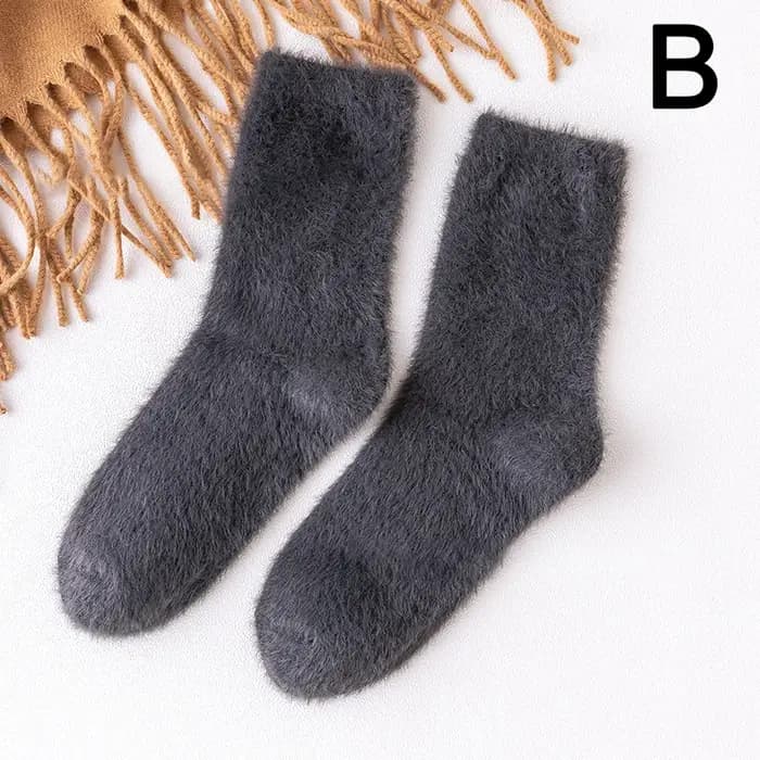 Chaussettes en fourrure de vison pour femmes et hommes