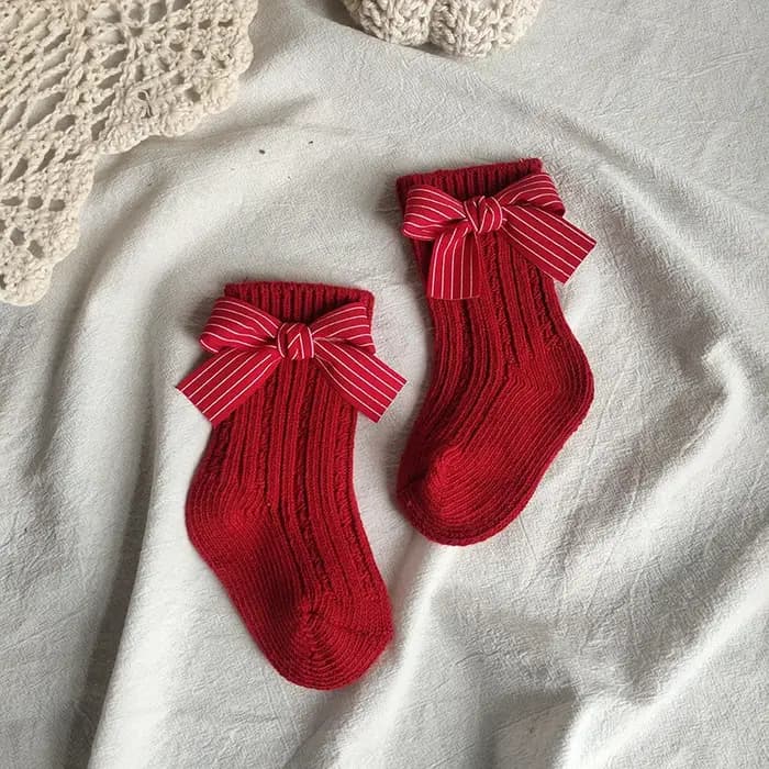 Chaussettes hautes en coton pour bébés filles de 0 à 3 ans