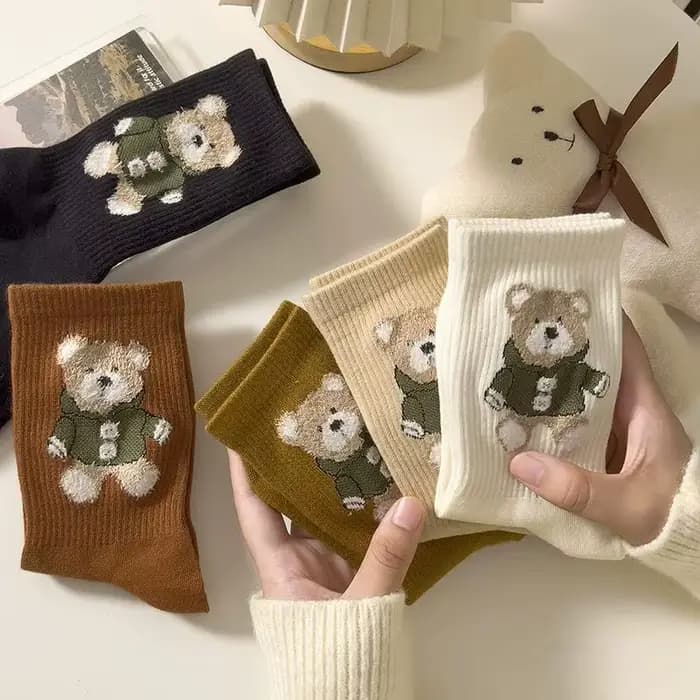 Chaussettes en coton imprimé Animal pour femmes
