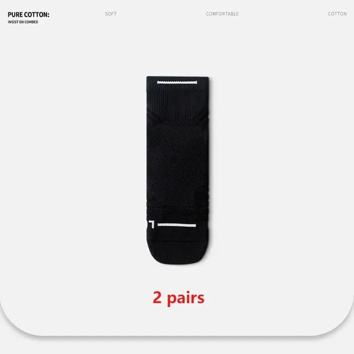 2 paires-chaussettes de course athlétiques pour hommes