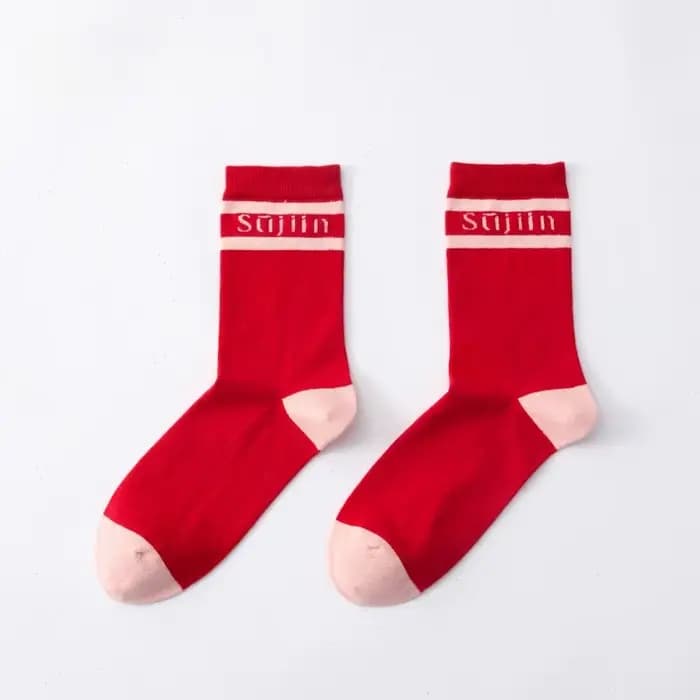 SUJIIN chaussettes en coton pour femmes 2025 hiver sport décontracté confort Patchwork respirant hau