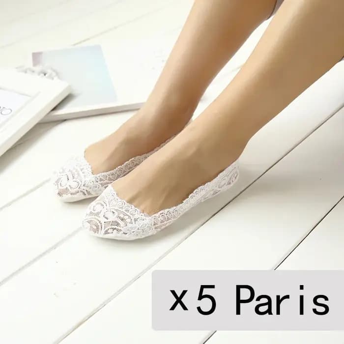 5 paires de chaussettes fines d'été pour femmes et filles