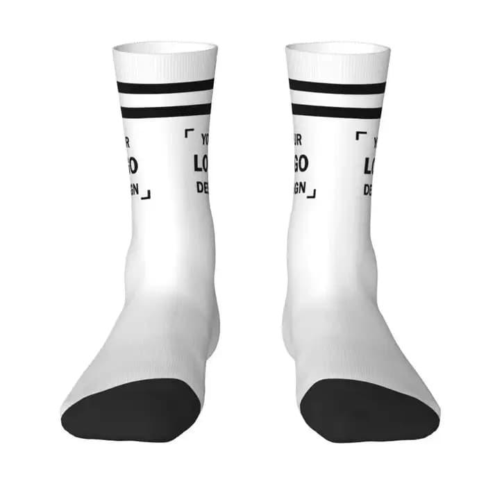 Chaussettes habillées avec logo personnalisé pour hommes et femmes