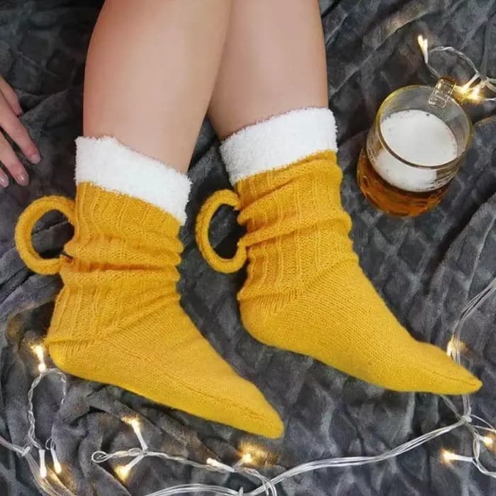 Chaussettes tricotées amusantes pour hommes et femmes