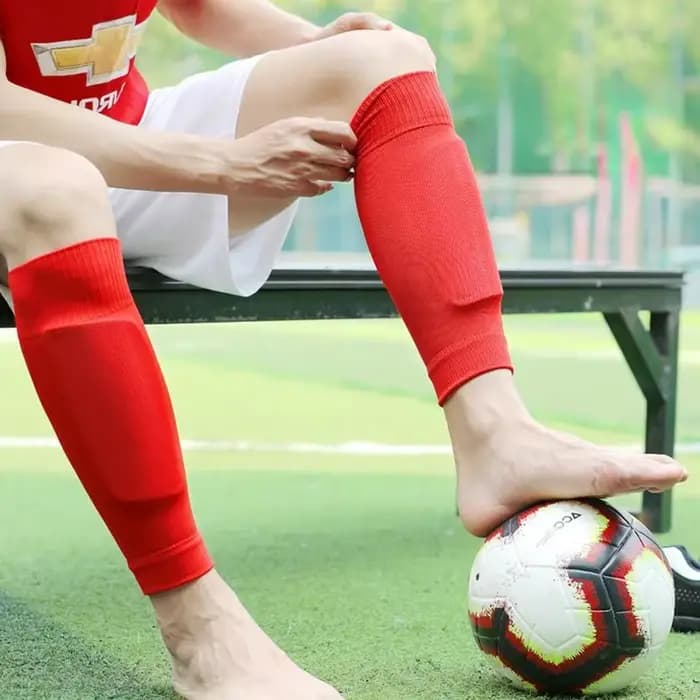 Chaussettes de football rouges pour hommes et femmes